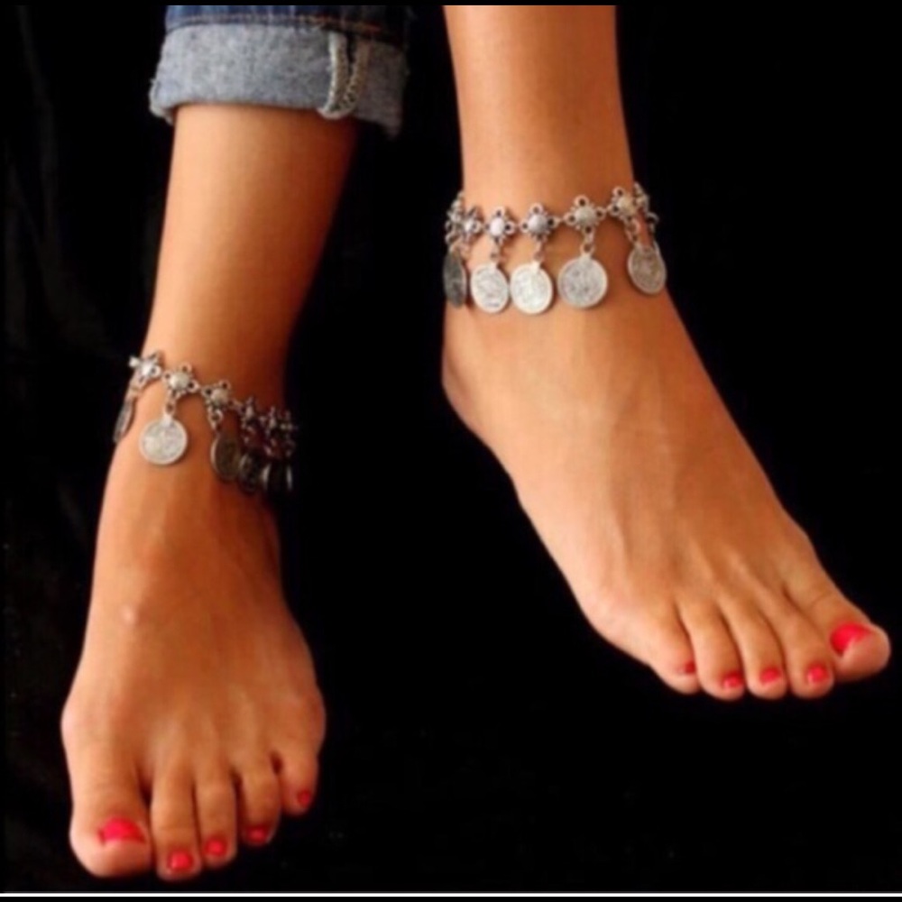 Boho Turkish Coin Anklet